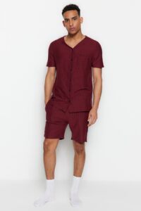 Trendyol Pajama Set - Burgundy