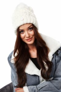 Warm winter hat with