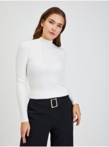 White women's ribbed sweater ORSAY