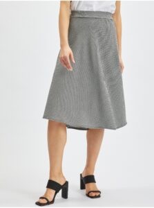 Orsay White-Black Ladies Patterned Skirt