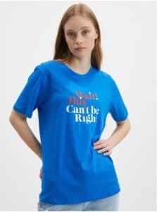 Blue T-shirt with print JDY