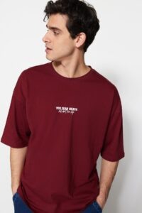 Trendyol T-Shirt - Burgundy
