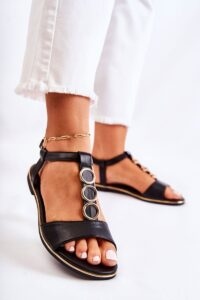 Women's classic sandals with decorative