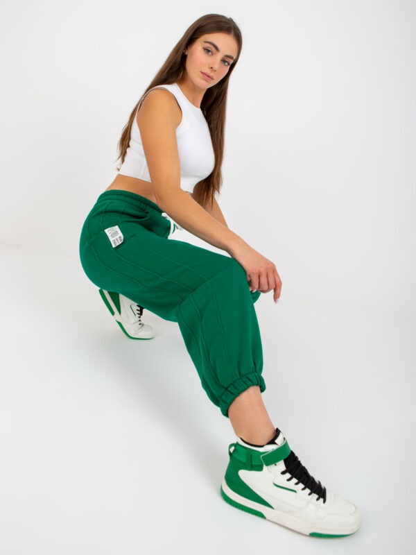 Dark green free-fit jogger pants