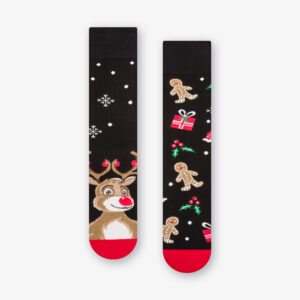 Socks Reindeer 079-A072 Black