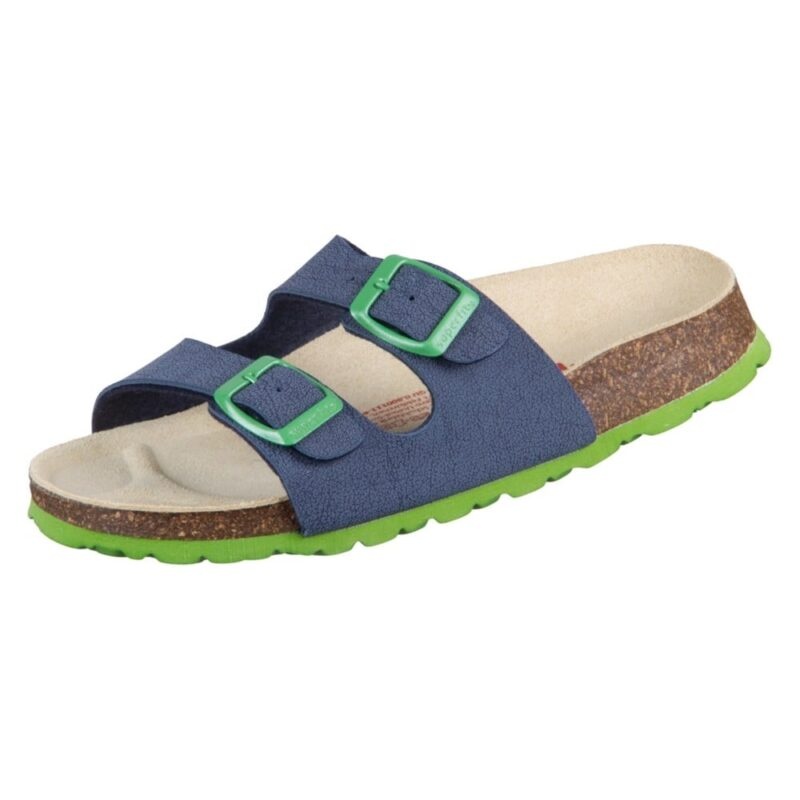 Superfit Fußbettpantoffel Blau Grün