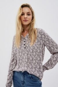 Blouse with floral