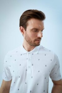DEFACTO Relax Fit Short Sleeve Polka