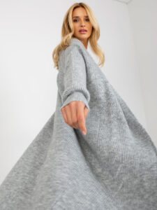 Grey women's knitted