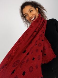 Lady's red scarf with