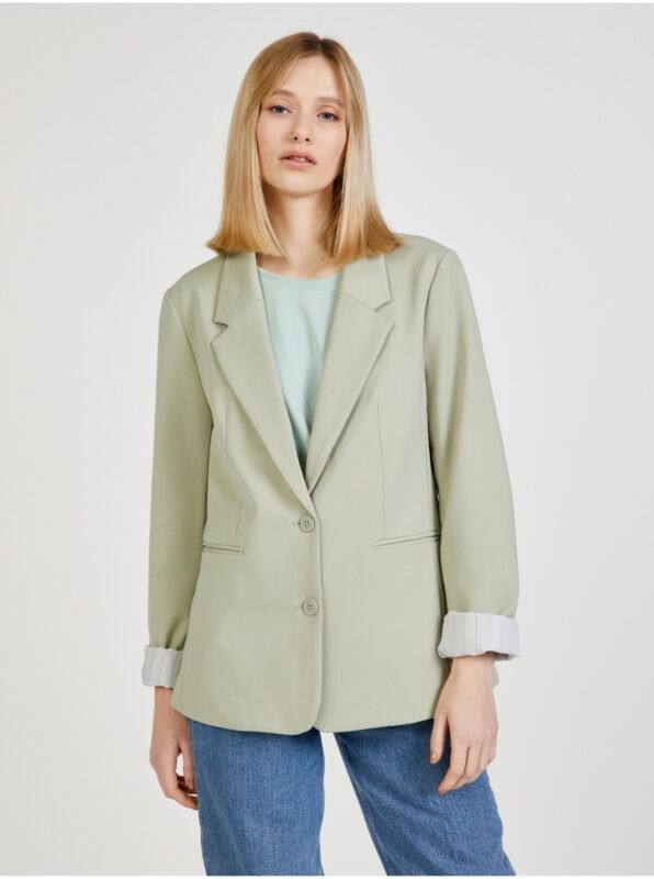 Light green suit slim fit jacket VERO