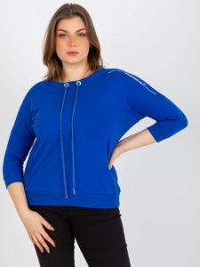 Women's blouse plus size with 3/4