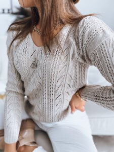 Women's sweater DARTIS beige