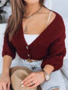 Women's sweater NUTI maroon