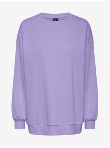 Light purple womens oversize sweatshirt Pieces