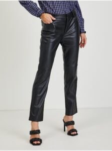 Black women's leatherette pants ORSAY