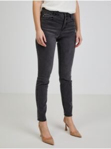 Dark gray women's skinny fit jeans