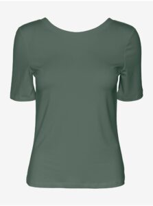 Green basic T-shirt VERO MODA Sienna -