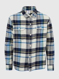 GAP Teen flannel plaid shirt
