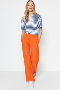 Trendyol Pants - Orange -
