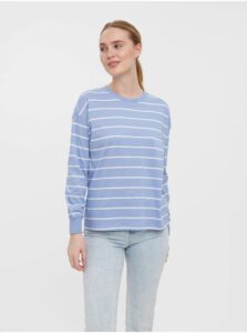 White and blue striped T-shirt VERO MODA