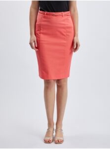 Orsay Coral Ladies Pencil Skirt