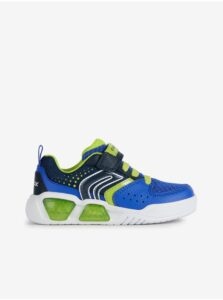 Green and Blue Boys Sneakers with Glowing