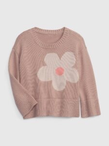 GAP Children's sweater with flower