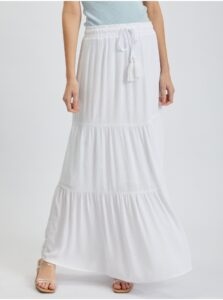Orsay White Ladies Maxi Skirt