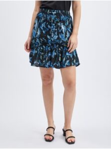 Orsay Blue-Black Ladies Floral Skirt