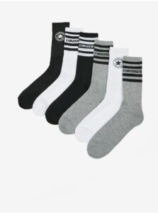 Set of five pairs of socks in black