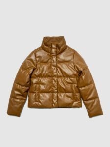 GAP Artificial Leather Quilted Jacket