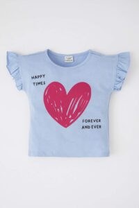 DEFACTO Baby Girl Regular Fit Heart Printed