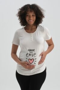 Dagi Maternity T-Shirt - White