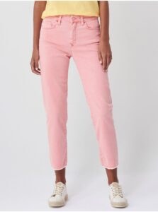 Pink Women's Shortened Slim Fit Jeans