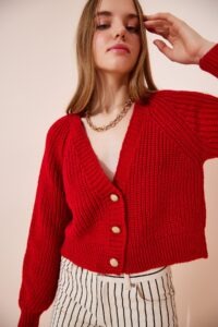 Happiness İstanbul Cardigan - Red