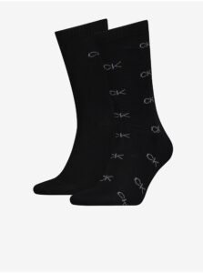 Set of two pairs of black men's socks