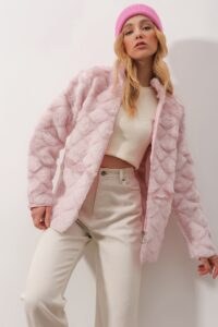 Trend Alaçatı Stili Jacket - Pink