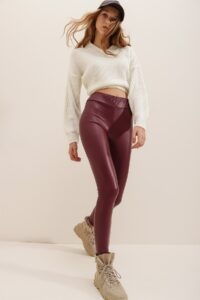 Trend Alaçatı Stili Leggings - Burgundy