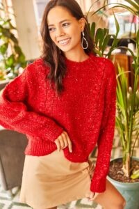 Olalook Sweater - Red -