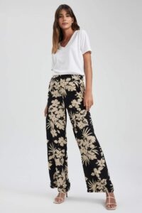 DEFACTO Patterned Wide Leg Palazzo