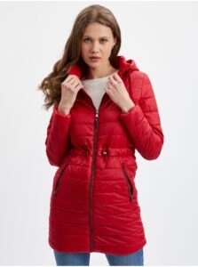 Orsay Red Ladies Quilted Coat