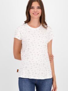 White Women's Patterned T-Shirt Alife and