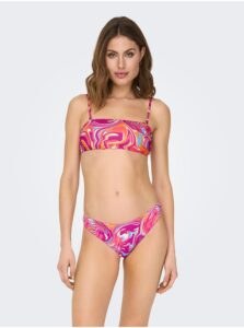 Dark pink Women's Patterned Swimwear Upper