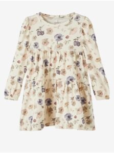 Cream Girl Patterned Dress Name it