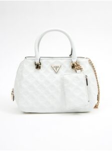 White Ladies Patterned Handbag Guess La