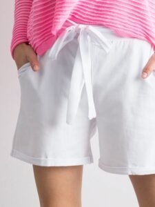 White shorts with