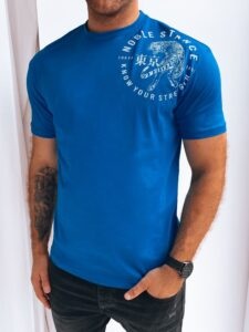 Men's T-shirt with blue