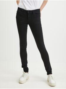 Black Womens Skinny Fit Jeans Guess