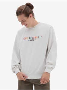 Light gray men's sweatshirt VANS Rainbow
